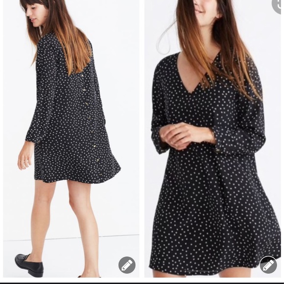 Madewell Dresses & Skirts - Madewell star printed chiffon dress #4953